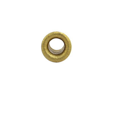 Harfington Uxcell 100pcs M5 x 5mm Brass Plated Metal Hollow Eyelets Rivets Gold Tone