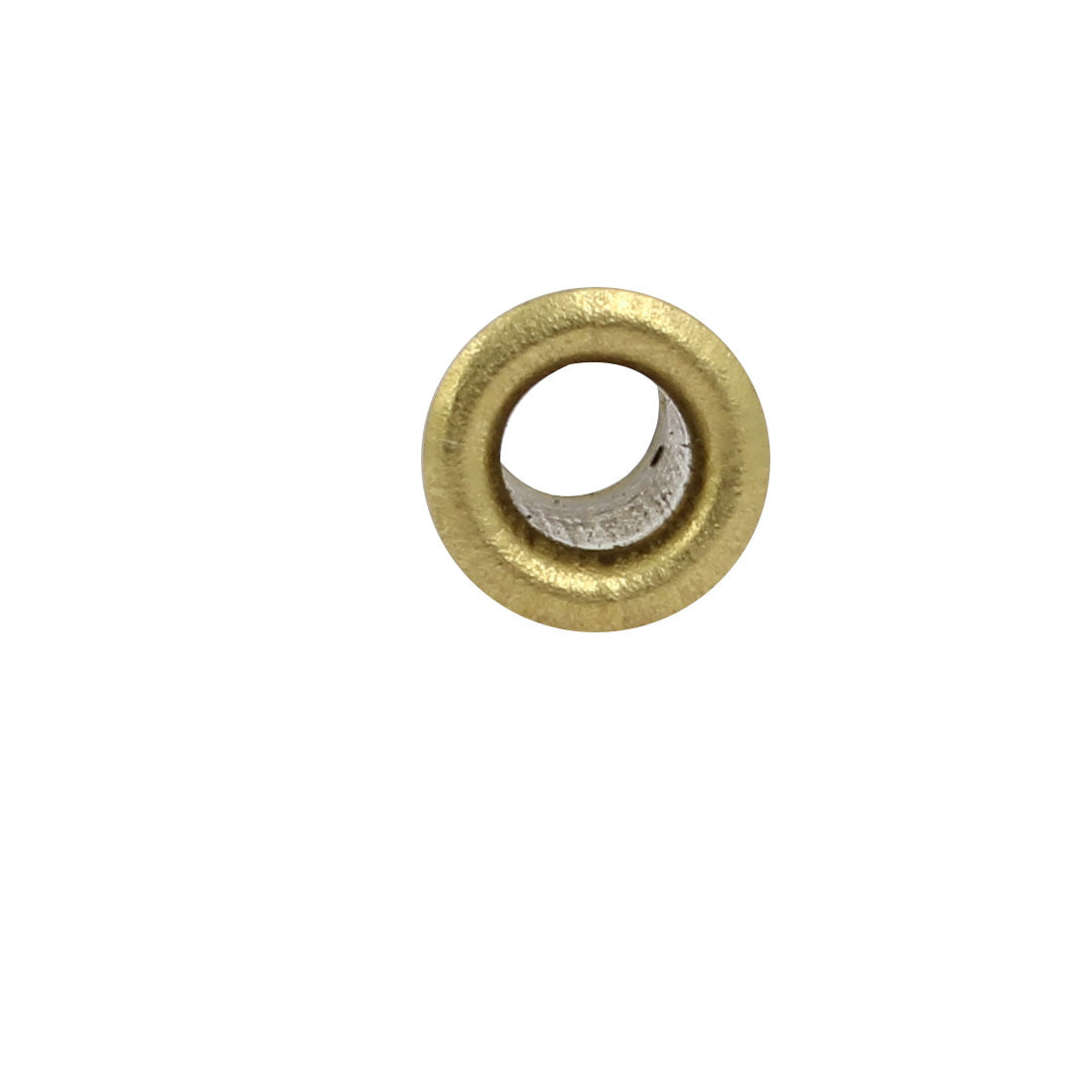 uxcell Uxcell 100pcs M5 x 10mm Brass Plated Metal Hollow Eyelets Rivets Gold Tone