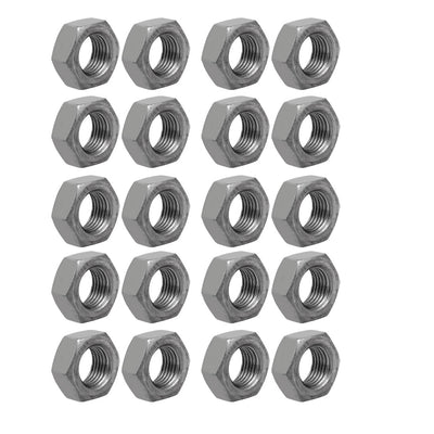 Harfington Uxcell 20pcs M14 x 1.5mm Pitch Metric Fine Thread Carbon Steel Left Hand Hex Nuts