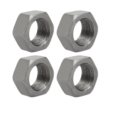 Harfington Uxcell 4pcs M22 x 1.5mm Pitch Metric Fine Thread Carbon Steel Left Hand Hex Nuts