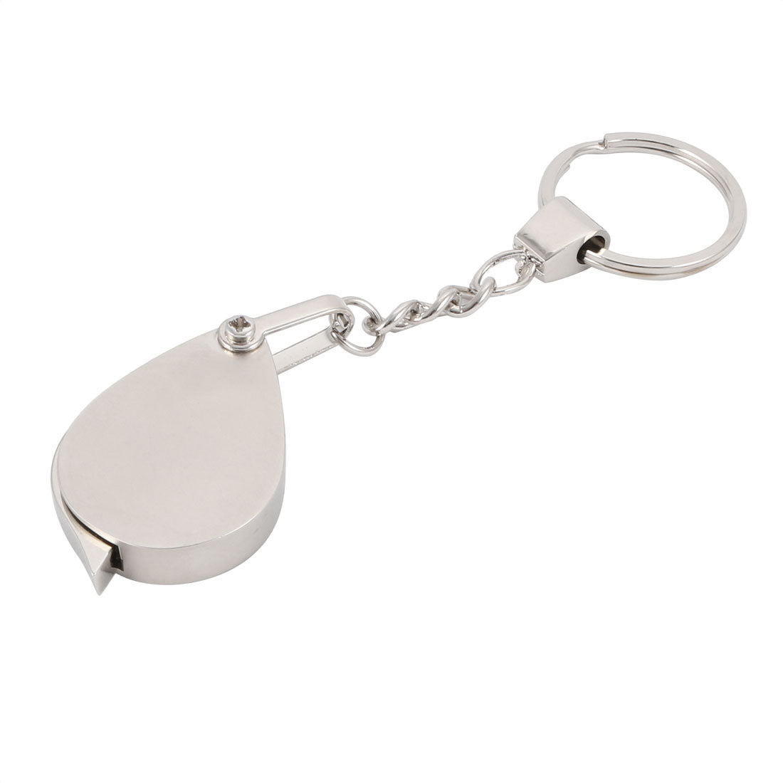 uxcell Uxcell Mini Portable 10X Glass Lens Illuminated Magnifier Magnifying Glass Keychain