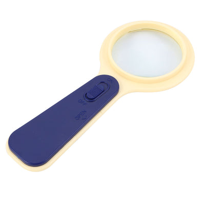 Harfington Uxcell Magnifier 10X Illuminated Magnifier Handheld Magnifying Glass w LED Light