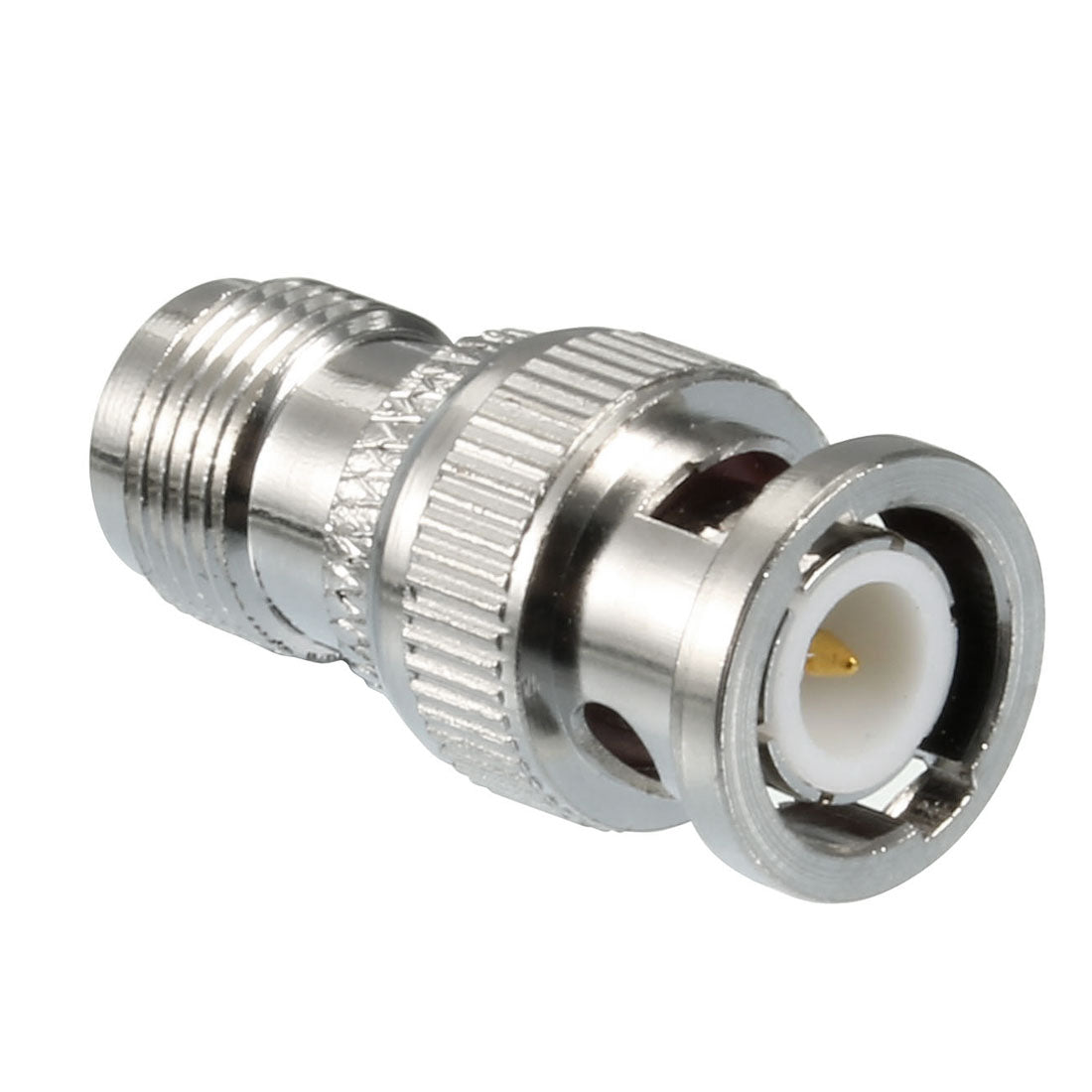uxcell Uxcell BNC Male to TNC Female Jack M/F Straight Type Adapter Connector Silver Tone