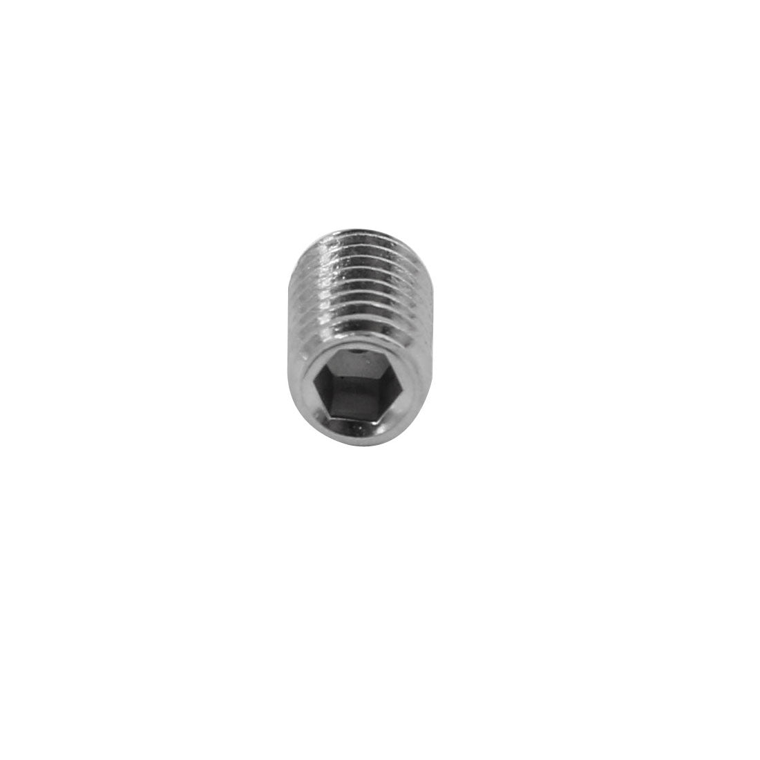uxcell Uxcell 100 Pcs M5 x 8mm 304 Stainless Steel Hex Socket Drive Flat Point Grub Screw