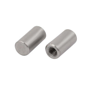 Harfington Uxcell 304 Stainless Steel M3 Female Thread 5mm x 10mm Cylindrical Dowel Pin 6pcs