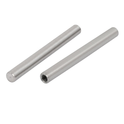Harfington Uxcell 304 Stainless Steel M4 Female Thread 6mm x 60mm Cylindrical Dowel Pin 6pcs