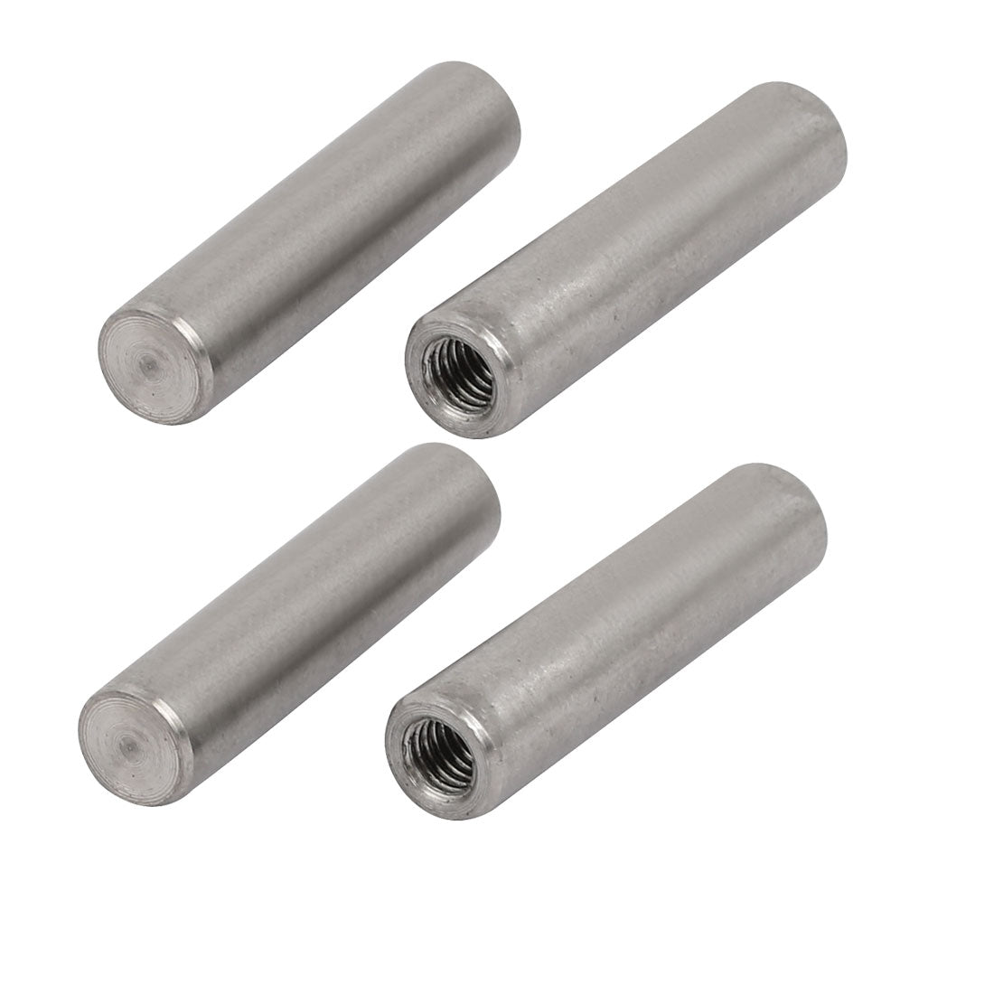 uxcell Uxcell 304 Stainless Steel M5 Female Thread 8mm x 35mm Cylindrical Dowel Pin 4pcs