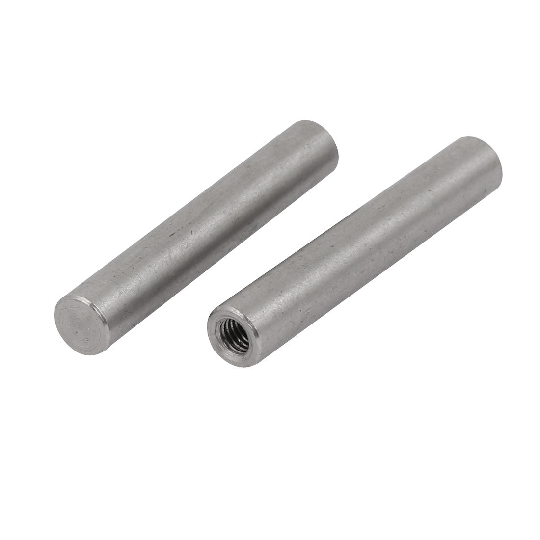 uxcell Uxcell 304 Stainless Steel M5 Female Thread 8mm x 50mm Cylindrical Dowel Pin 2pcs