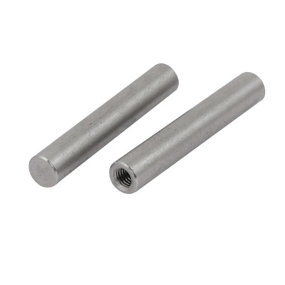 Harfington Uxcell 304 Stainless Steel M5 Female Thread 8mm x 50mm Cylindrical Dowel Pin 2pcs
