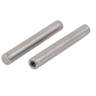 Harfington Uxcell 304 Stainless Steel M5 Female Thread 8mm x 60mm Cylindrical Dowel Pin 2pcs