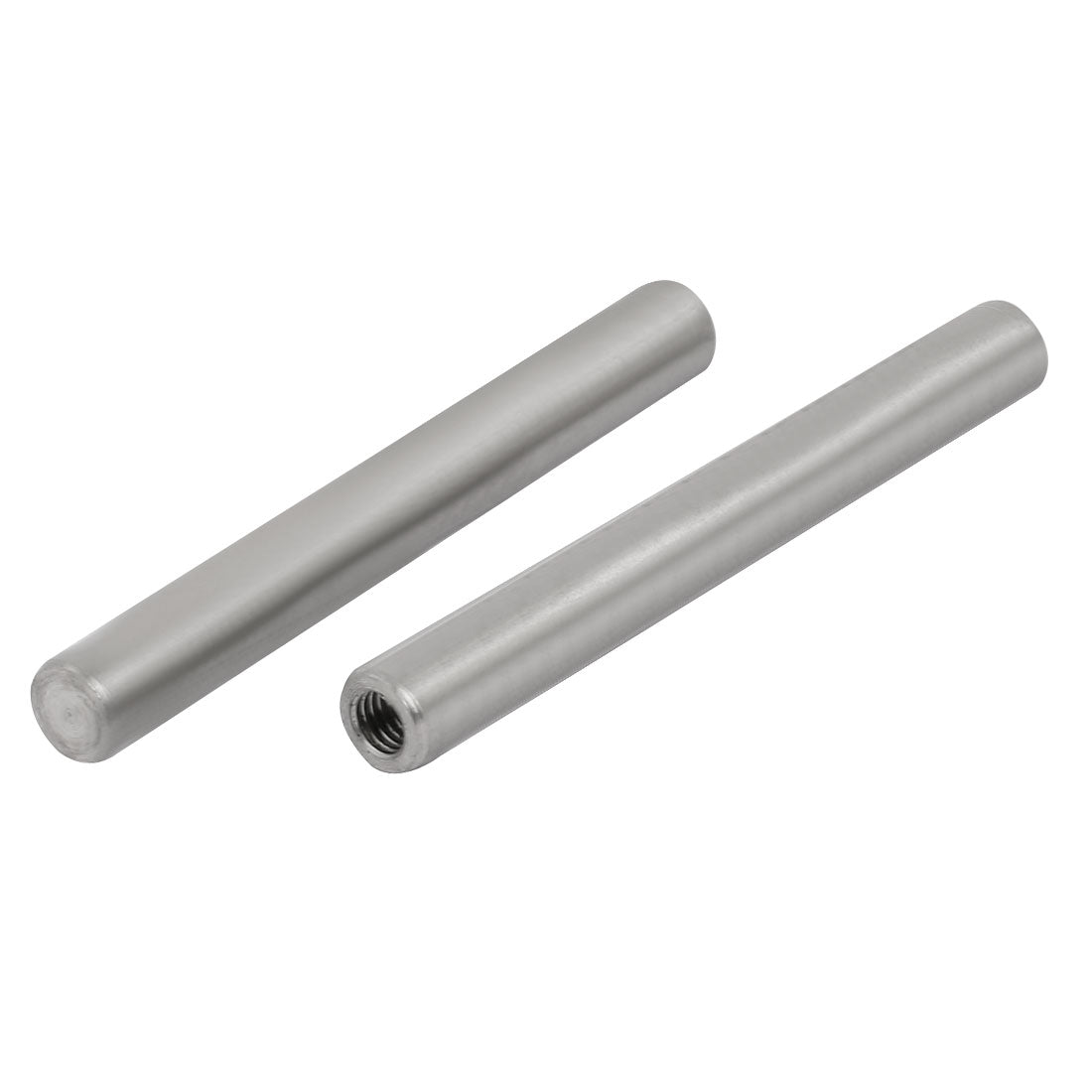 uxcell Uxcell 304 Stainless Steel M5 Female Thread 8mm x 70mm Cylindrical Dowel Pin 2pcs