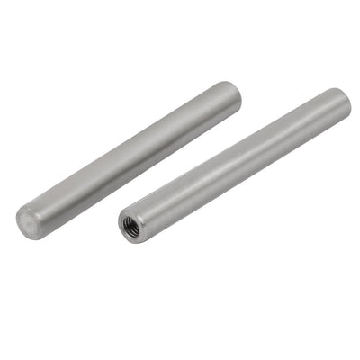 Harfington Uxcell 304 Stainless Steel M5 Female Thread 8mm x 70mm Cylindrical Dowel Pin 6pcs