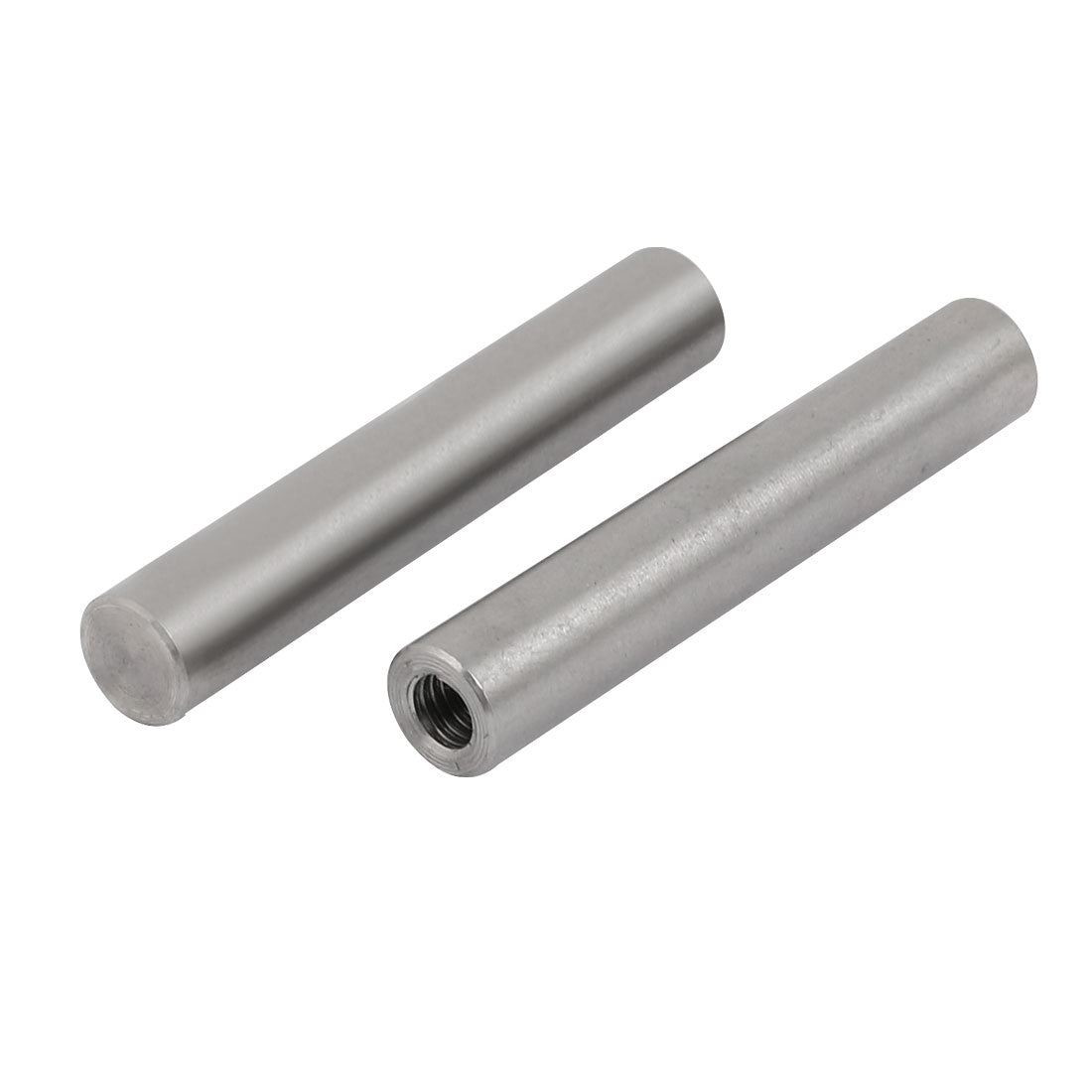 uxcell Uxcell 304 Stainless Steel M6 Female Thread 10mm x 60mm Cylindrical Dowel Pin 2pcs