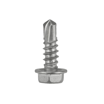 Harfington Uxcell M4.2x13mm 410 Stainless Steel Self Tapping Drilling Hex Flange Bolt 50pcs