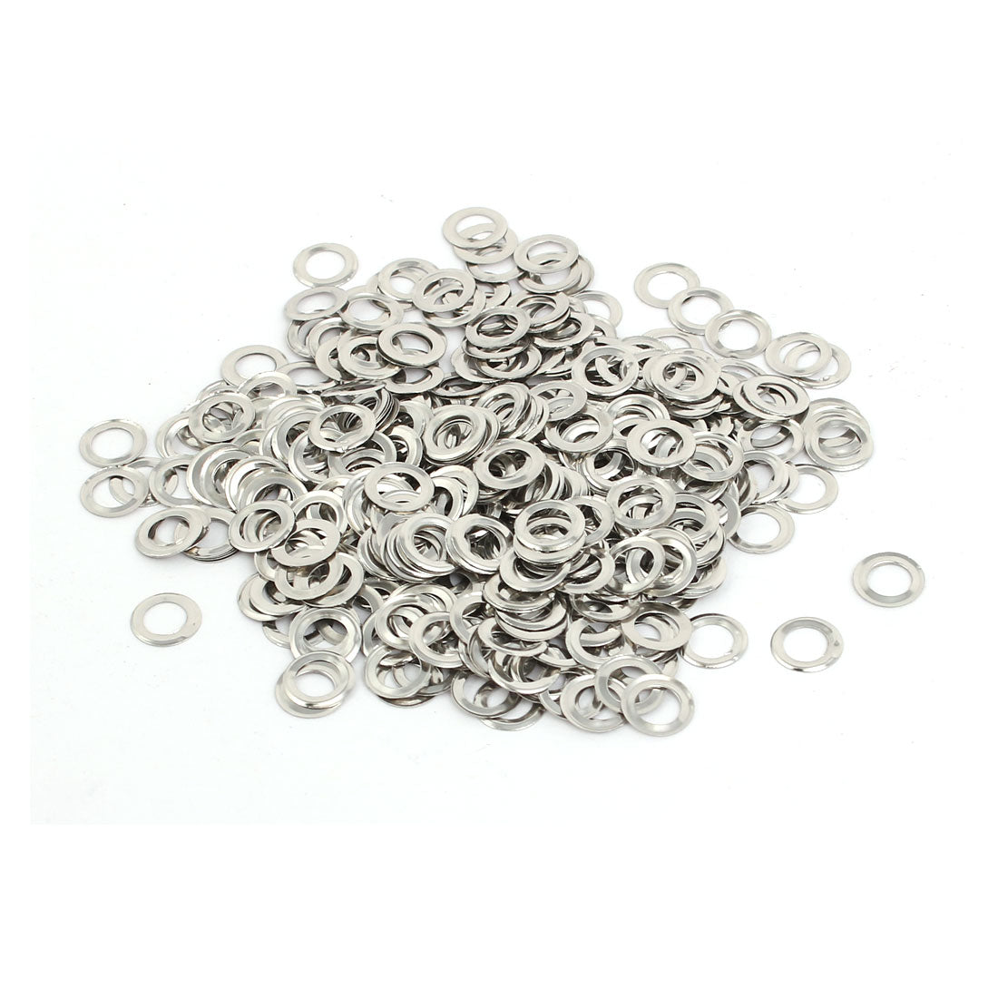 uxcell Uxcell 500pcs 4mm Inner Dia 201 Stainless Steel Eyelet Grommets Kit w Washer for Leather Canvas Clothes Shoes