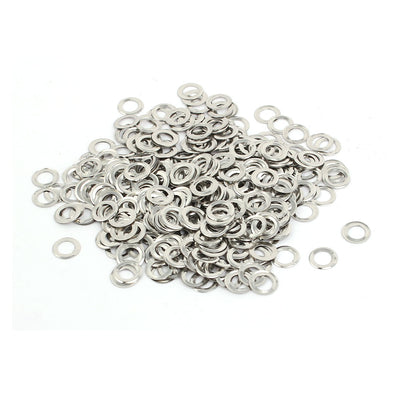 Harfington Uxcell 500pcs 4mm Inner Dia 201 Stainless Steel Eyelet Grommets Kit w Washer for Leather Canvas Clothes Shoes