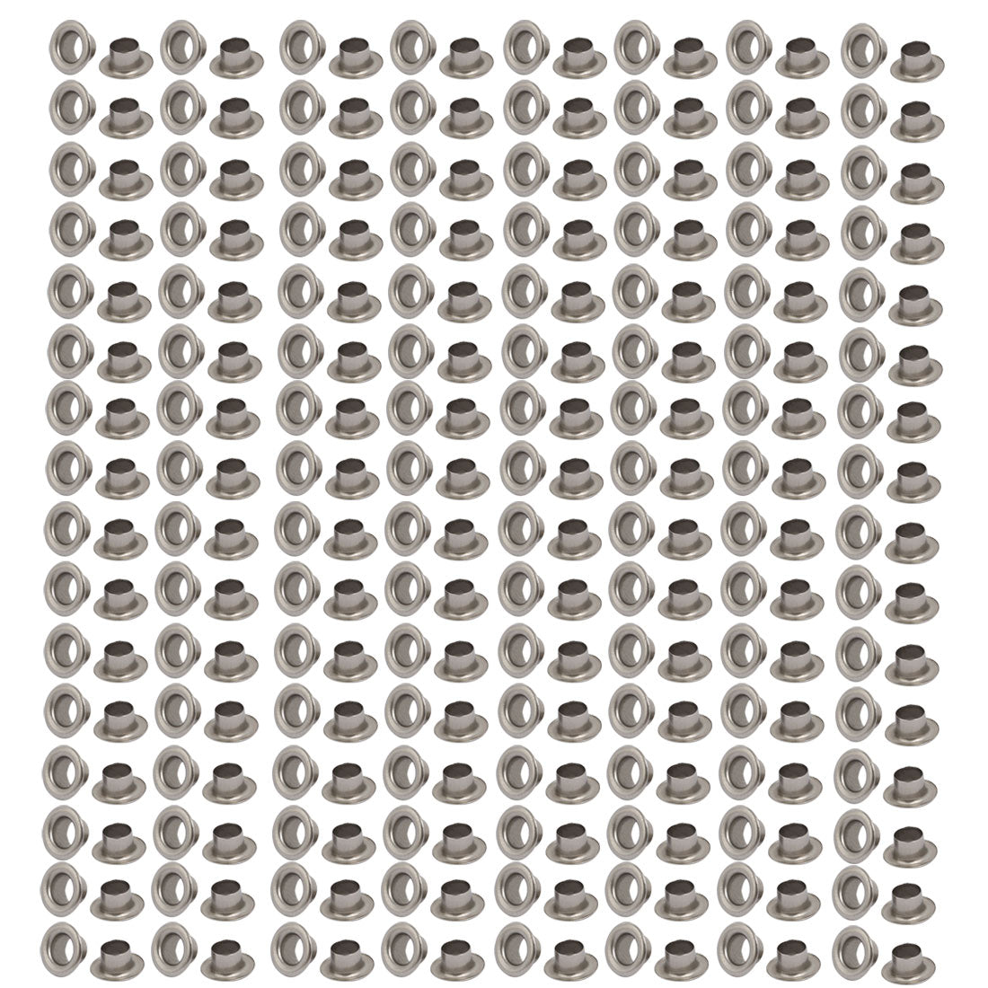 uxcell Uxcell 500pcs 4mm Inner Dia 201 Stainless Steel Eyelet Grommets Kit w Washer for Leather Canvas Clothes Shoes