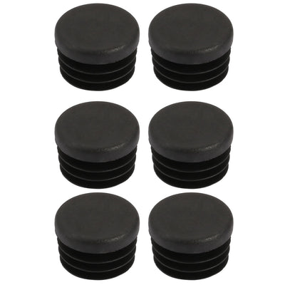 uxcell Uxcell 6 Pcs Chair Table Leg Plastic Cap Round Tube Insert Fit 22mm Pipe Outer Dia