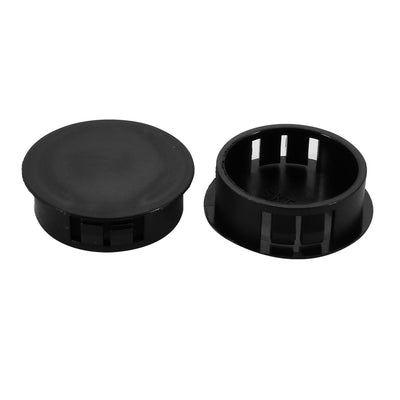 uxcell Uxcell 2pcs 30mm Dia Black Plastic Tubing Plug Door and Window Locking Hole Plugs
