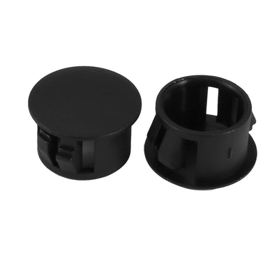 uxcell Uxcell 2pcs 14mm Dia Black Plastic Tubing Plug Door and Window Locking Hole Plugs