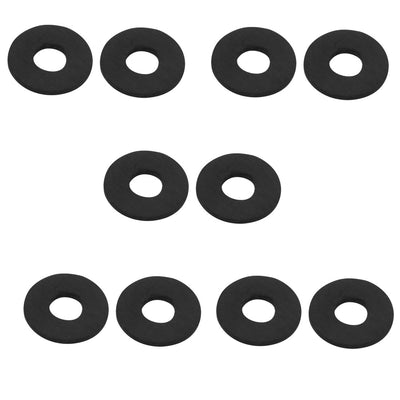 Harfington Uxcell 10Pcs 8mm x 20mm x 1.5mm Rubber Oil Sealing O-Rings Washer Gasket Black