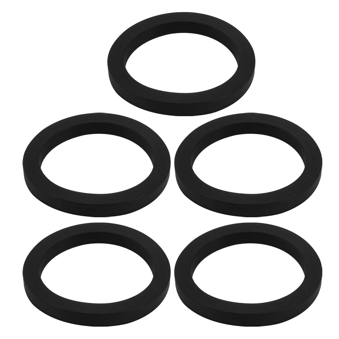 uxcell Uxcell 5Pcs 35mm x 45mm x 5mm Rubber Oil Sealing O-Rings Washer Gasket Black
