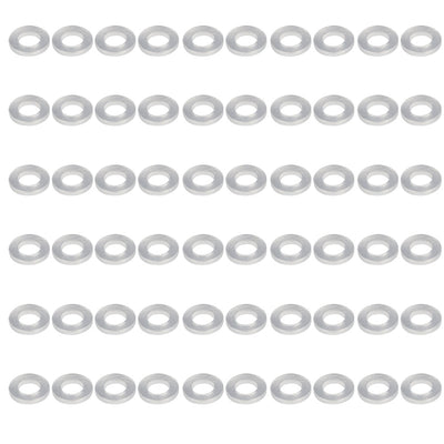 Harfington Uxcell 60Pcs 10mm x 19mm x 3mm PVC Oil Sealing O-Rings Washer Gasket Clear