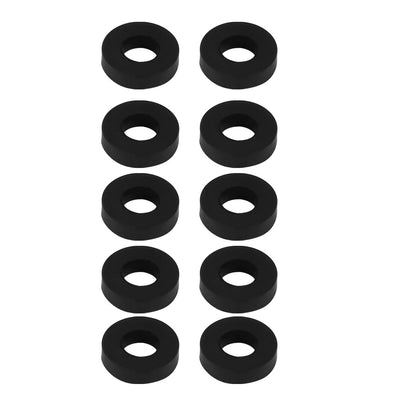 Harfington Uxcell 10pcs Black Rubber Round Flat Washer Assortment Size 14x24x3mm Flat Washer