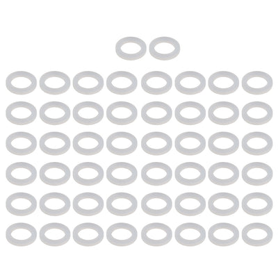 Harfington Uxcell 40pcs Clear Silicone Round Flat Washer Assortment Size 16mmx24mmx3mm Flat Washer