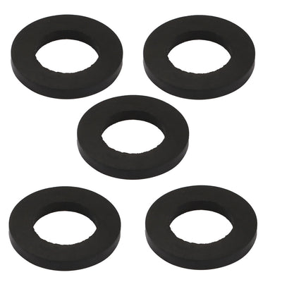 Uxcell Uxcell 5pcs Black Rubber Round Flat Washer Assortment Size 6x14x2.5mm Flat Washer