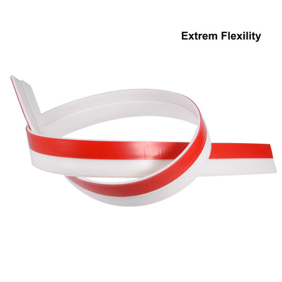 Harfington Uxcell Door Sweep Weather Stripping Bottom Seal Strip 1.6" Width x 39" Length White
