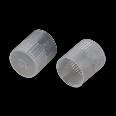 Harfington Uxcell 40Pcs 12mm Inner Dia PE Plastic End Cap Bolt Thread Protector Tube Cover