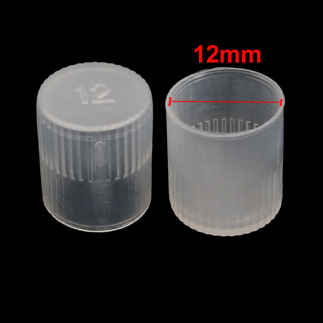 uxcell Uxcell 40Pcs 12mm Inner Dia PE Plastic End Cap Bolt Thread Protector Tube Cover