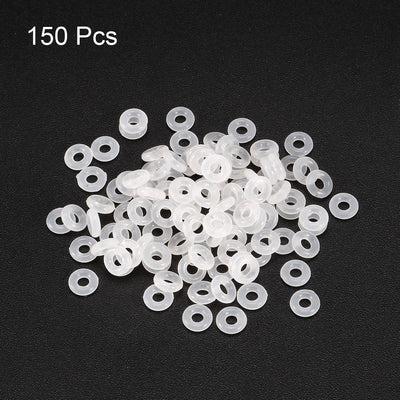 Harfington Uxcell 150Pcs 5mm Outer Dia 1.5mm Thickness Sealing Ring O-shape Silicagel Grommet