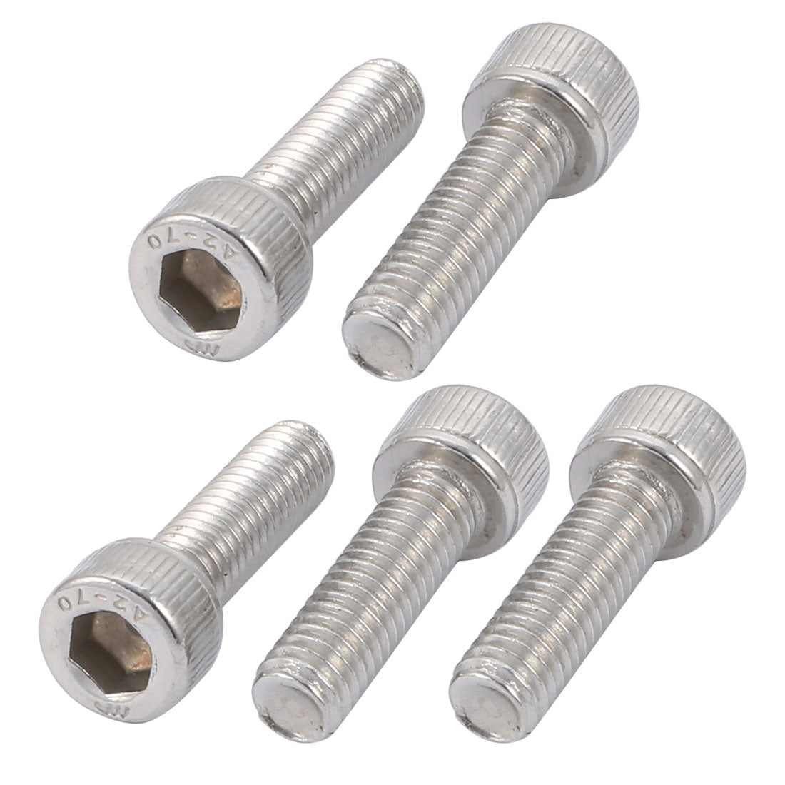 Uxcell M6x20mm 304 Stainless Steel Left Hand Thread Hex Socket Head Cap ...