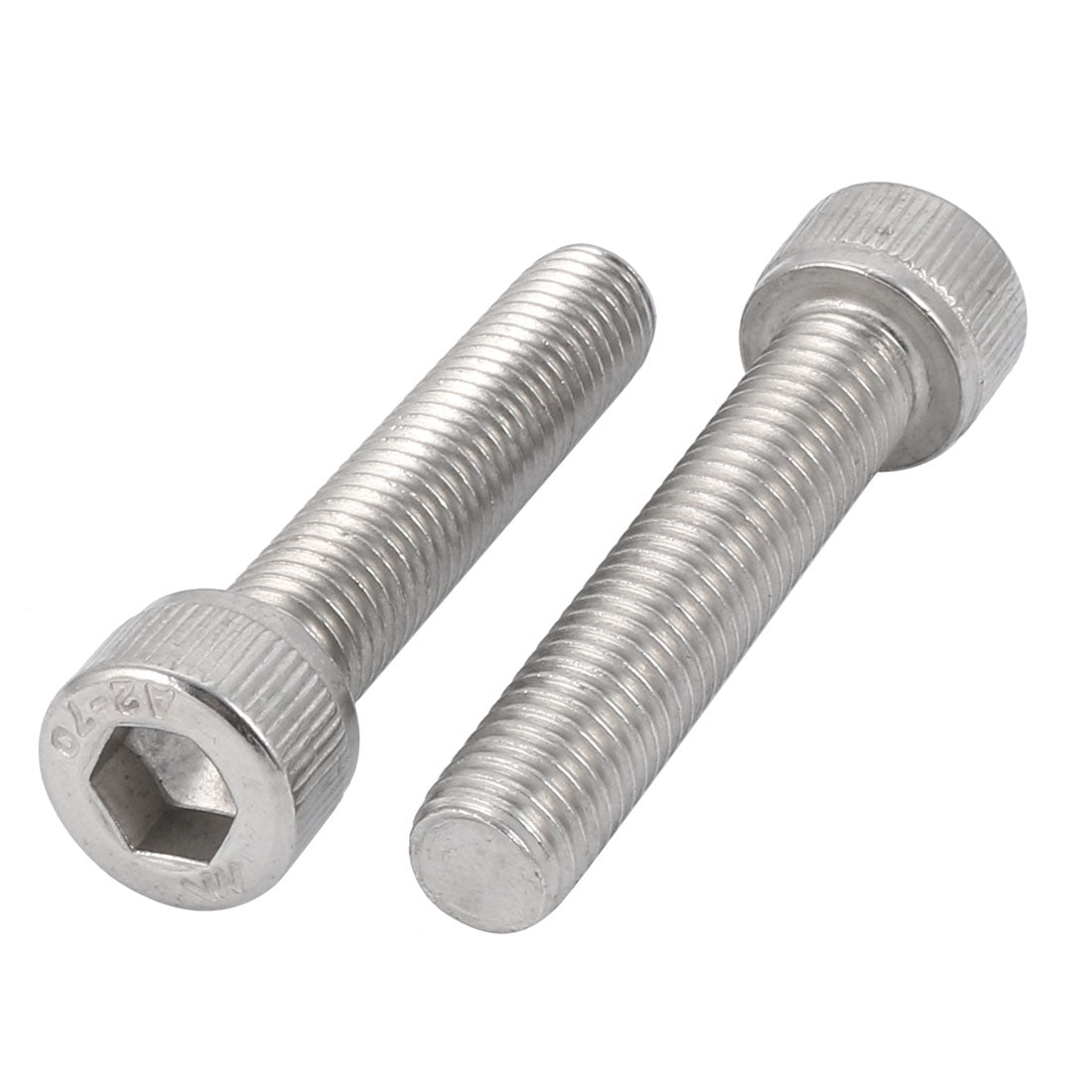 Uxcell M10x50mm 304 Stainless Steel Left Hand Thread Hex Socket Head ...