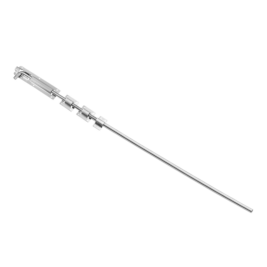 uxcell Uxcell 32 Inch Length 201 Stainless Steel Gate Pin Latch 10.5mm Dia Drop Rod for Double Drive Gate