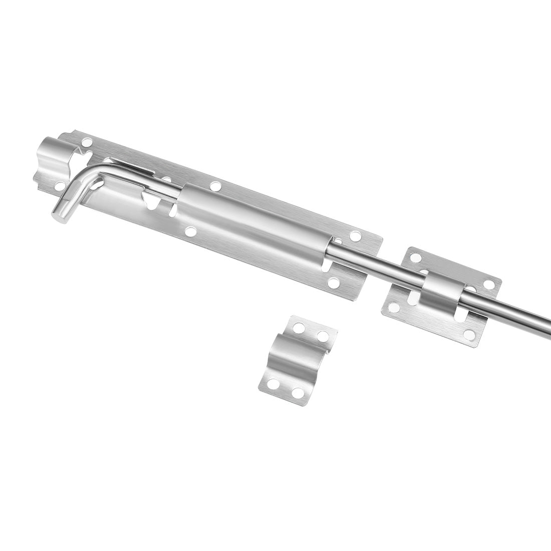 uxcell Uxcell 500mm Length 11mm Dia 304 Stainless Steel Double Drive Gate Latch Drop Rod