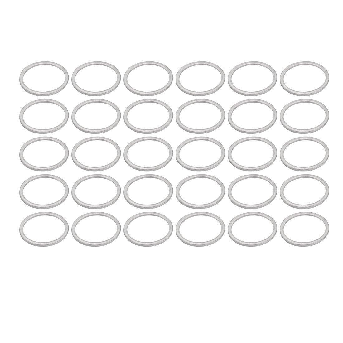 uxcell Uxcell 30Pcs 30mmx36mmx2mm Aluminum Motorcycle Hardware Drain Plug Washer