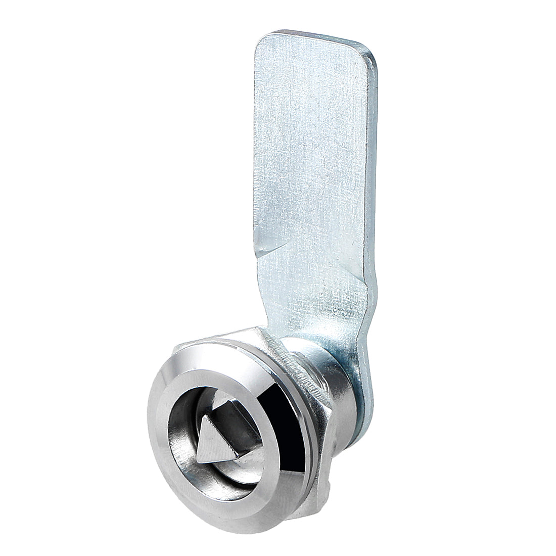 uxcell Uxcell 22mm Cylinder Zinc Alloy Chrome Finish Cam Lock w Triangle Key, Keyed Alike