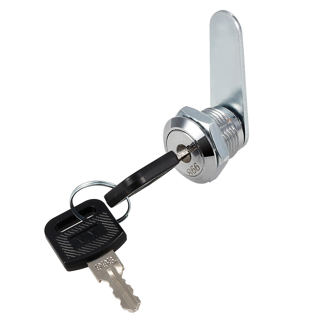 uxcell Uxcell 5/8" Cylinder Length Zinc Alloy Chrome Plated Cam Lock w Key, Keyed Different
