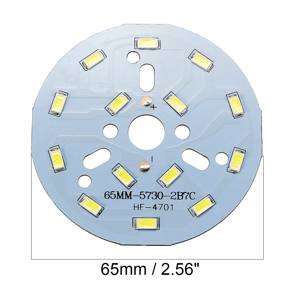 uxcell Uxcell 300mA 7W 14 LEDs 5730 Surface Mounted Devices LED Chip Module Aluminum Board Pure White Super Bright 65mm Dia