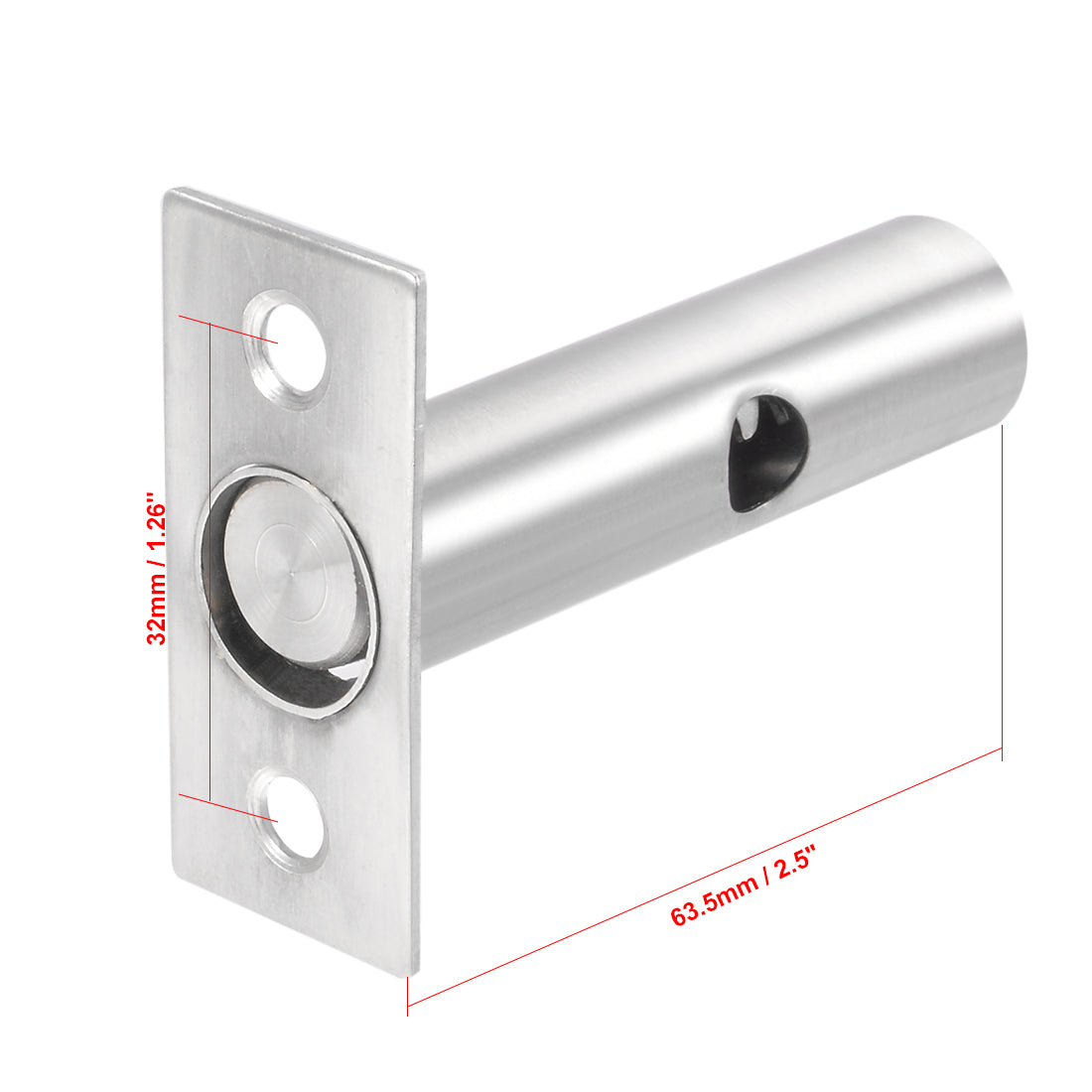 uxcell Uxcell 13mm Dia Cylinder Core Stainless Steel Hidden Tubewell Key Mortise Lock