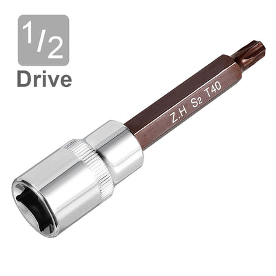 Harfington Uxcell Drive x Torx Bit Socket, S2 Steel Bits, CR-V Sockets (For Hand Use Only)