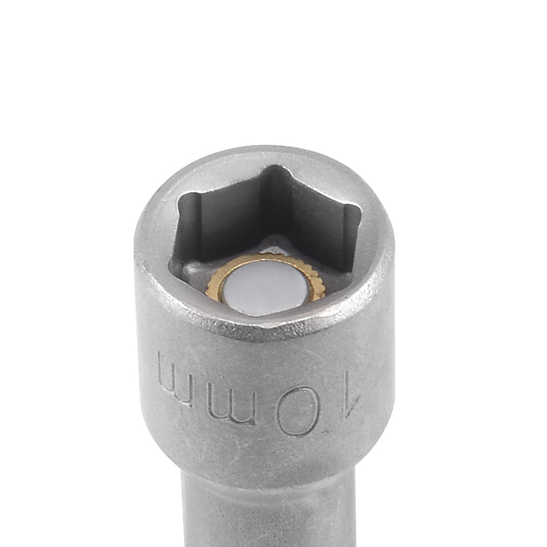 uxcell Uxcell 2 Pcs 1/4" Quick-Change Hex Shank 10mm Magnetic Nut Sockets Driver, 65mm Length