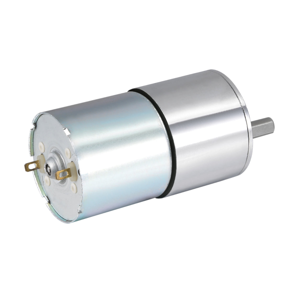 uxcell Uxcell 24V DC 22 RPM Gear Motor High Torque Electric Reduction Gearbox Eccentric Output Shaft