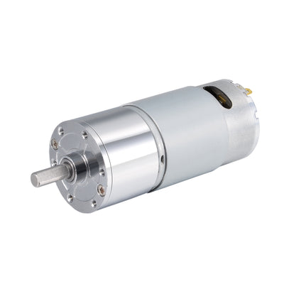Harfington Uxcell 12V DC 220 RPM Gear Motor High Torque Electric Reduction Gearbox Centric Output D Shaft