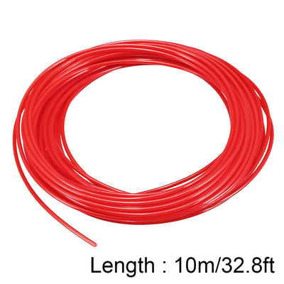 Harfington Uxcell 3D Printer Pen Filament Refills, 32.8Ft Length, 1.75 mm Dia, PLA, Dimensional Accuracy +/- 0.02mm, for 3D Painting and Drawing,Red