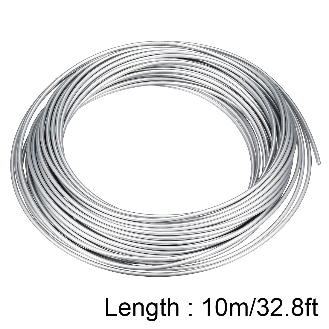 uxcell Uxcell 3D Printer Pen Filament Refills, 32.8Ft Length, 1.75 mm Dia, PLA, Dimensional Accuracy +/- 0.02mm, for 3D Painting and Drawing, Silver Tone