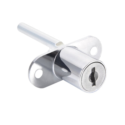 Harfington Uxcell Drawer Lock 16mm Cylinder Diameter for Desk Cabinet Locker Showcase Silver